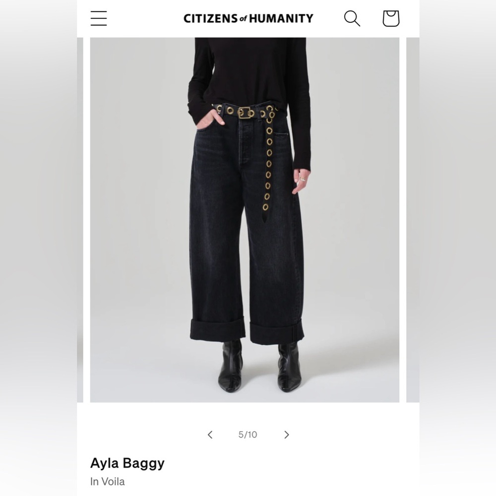 Citizens of Humanity Ayla Baggy Jean, size 26